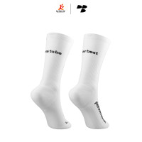 Personal Best Run - Performance Crew Sock - White